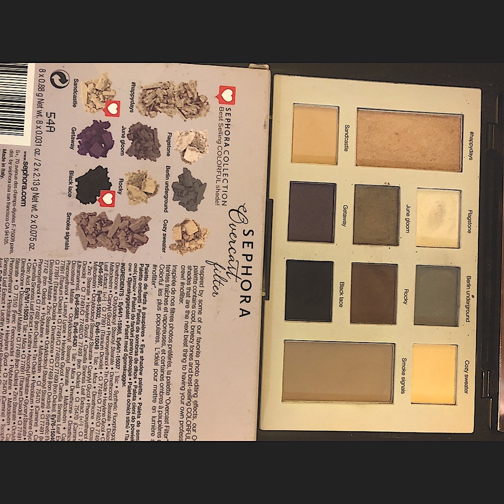 Sephora eyeshadow pallet (EUC) add on item